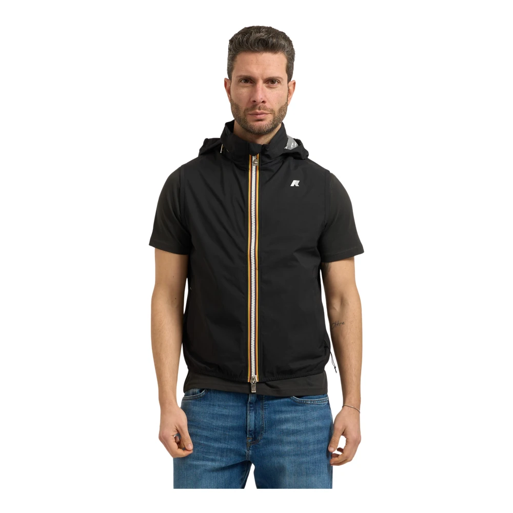 K-Way Herren Schwarz Jacken, K, Lgröße:
