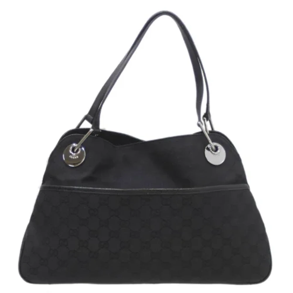 Gucci Vintage Pre-owned Fabric handbags Black Dames