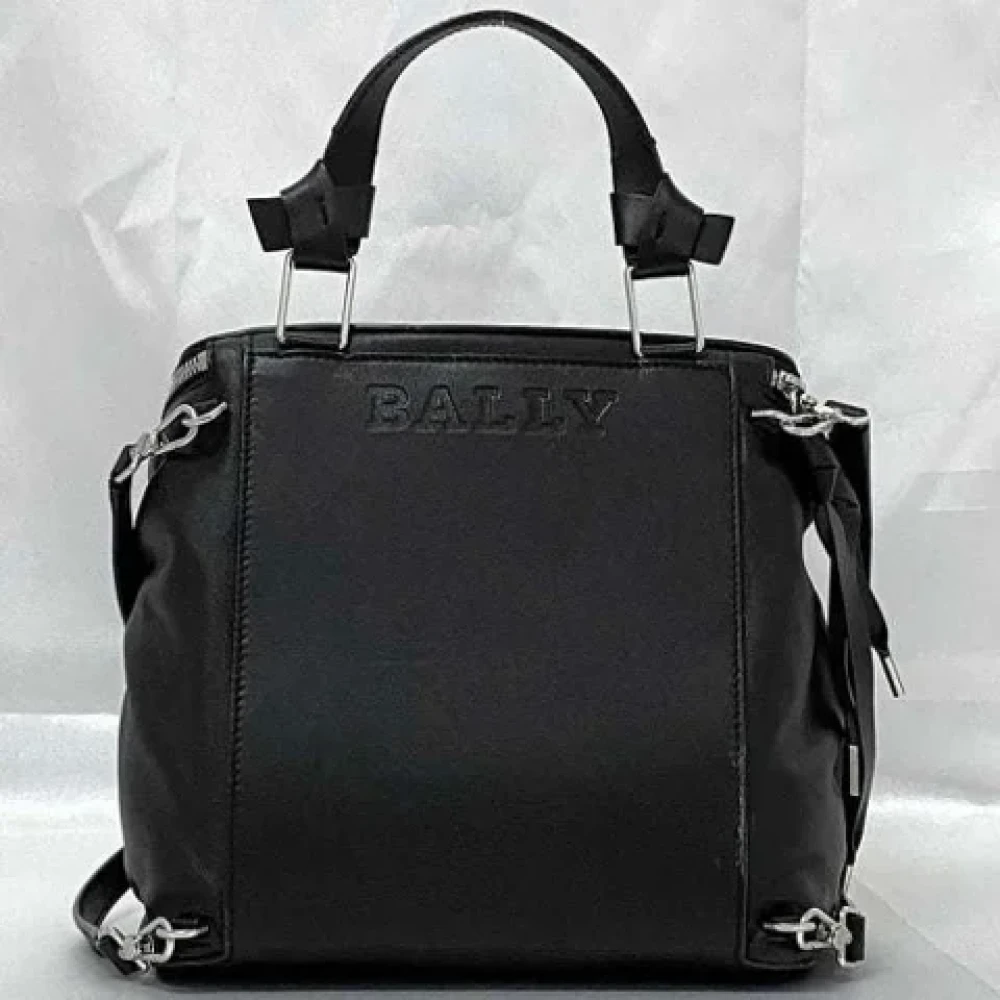 Bally Pre-owned Leather backpacks Black Dames