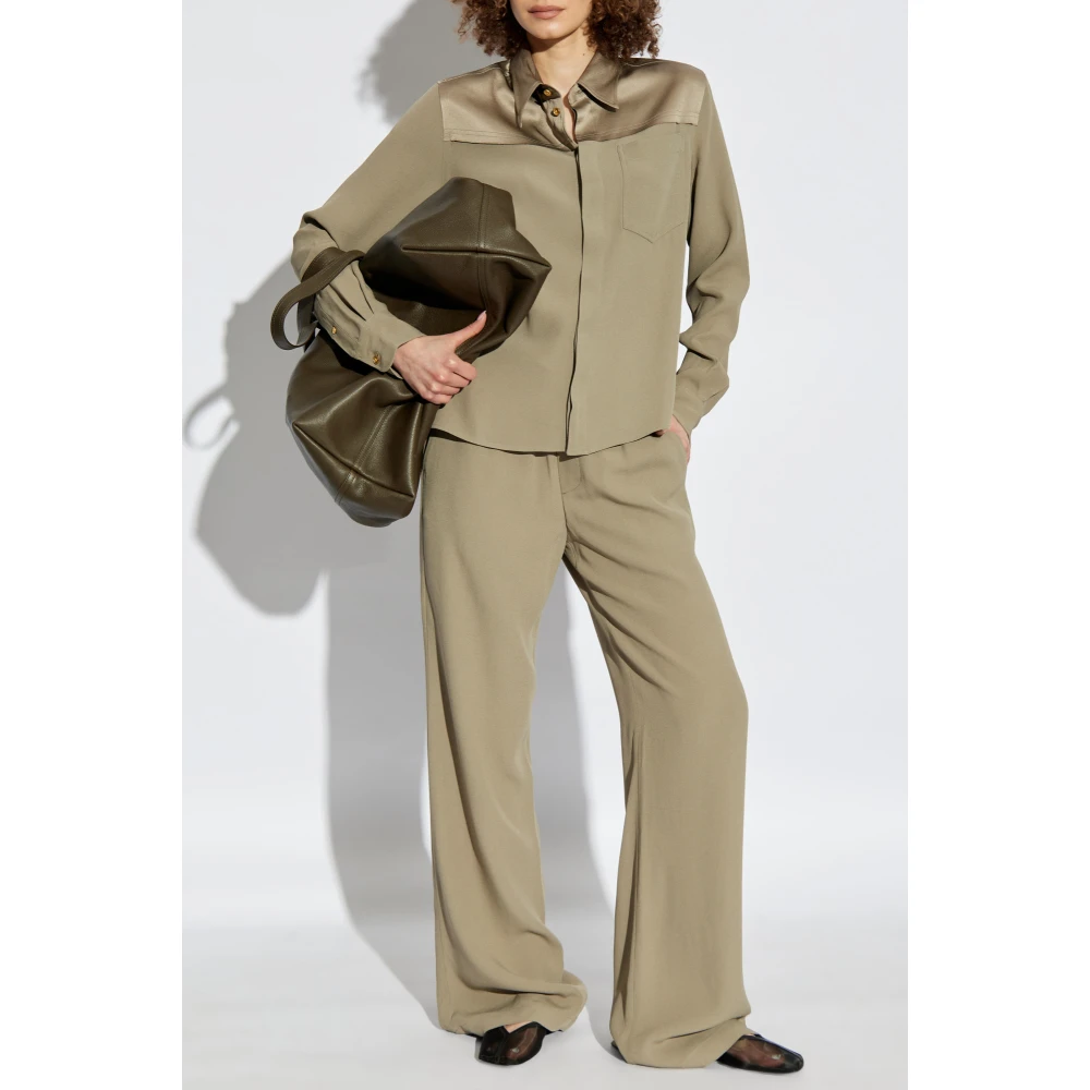 Ami Paris Broek met riem Green Dames