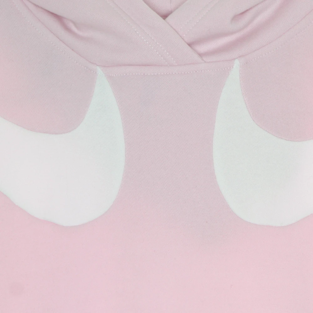 Nike Regal Roze Fleece Hoodie met Swoosh Pink Dames