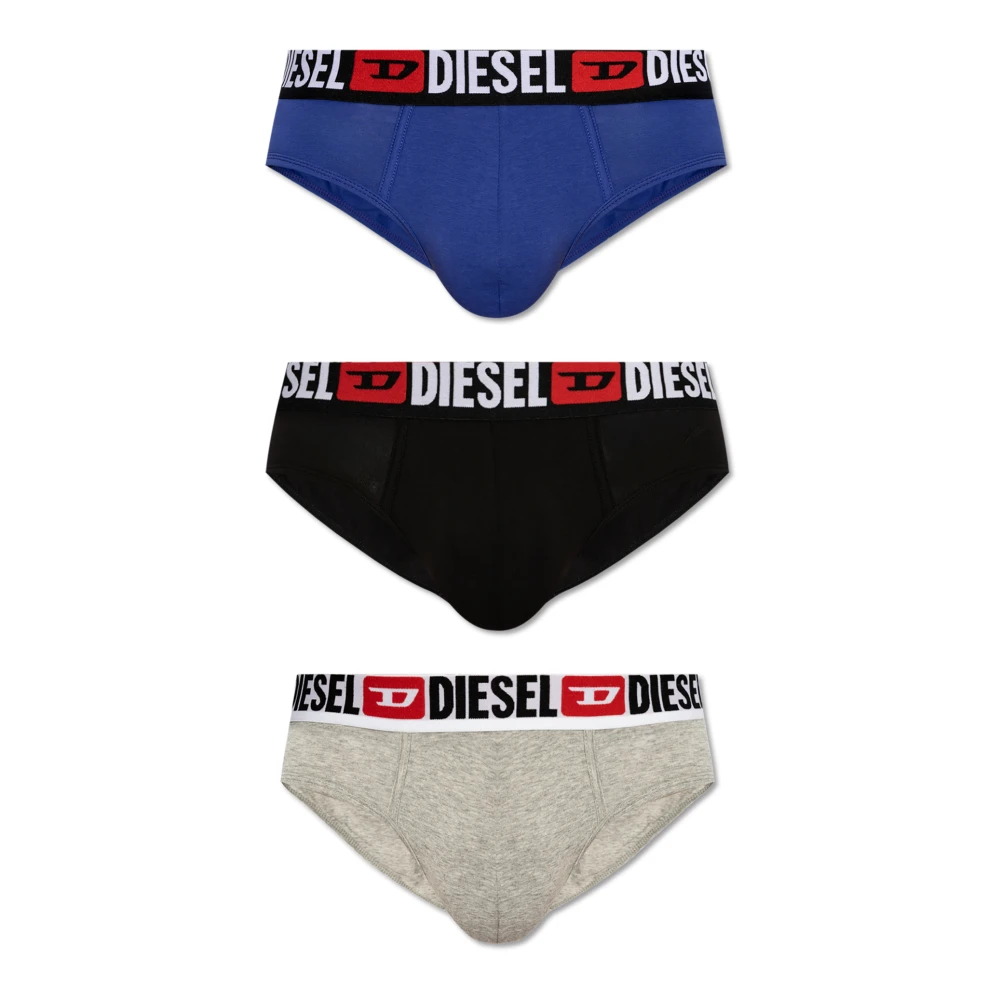 Diesel Mænd Multicolor Undertøj, Herre, Flerfarvet,, Tre-Pakke Af Briefs Umbr-Andrethreepack Stor