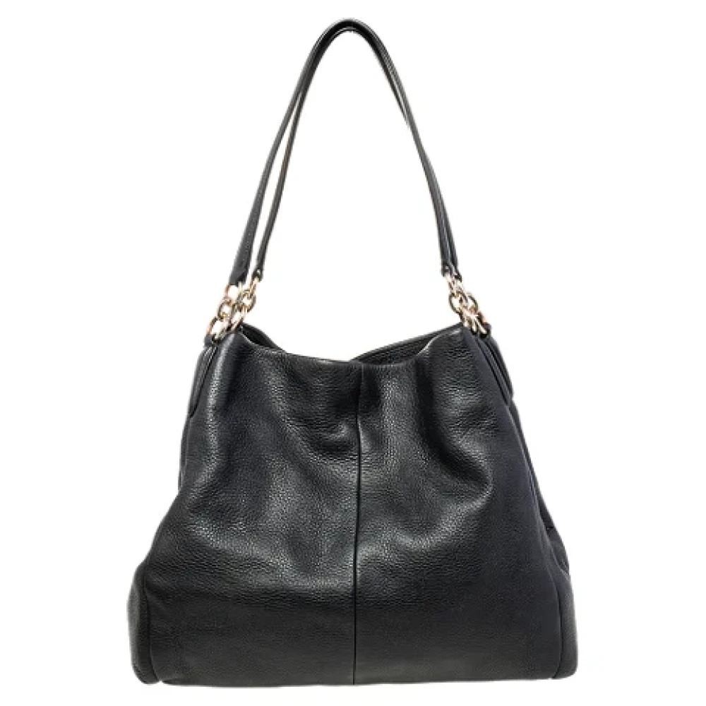 Coach Pre-owned Leather handbags Black Dames