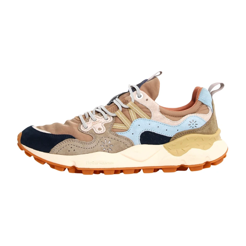 Flower Mountain Mannelijk Multicolor Yamano 3 Suede-Nylon Sneaker