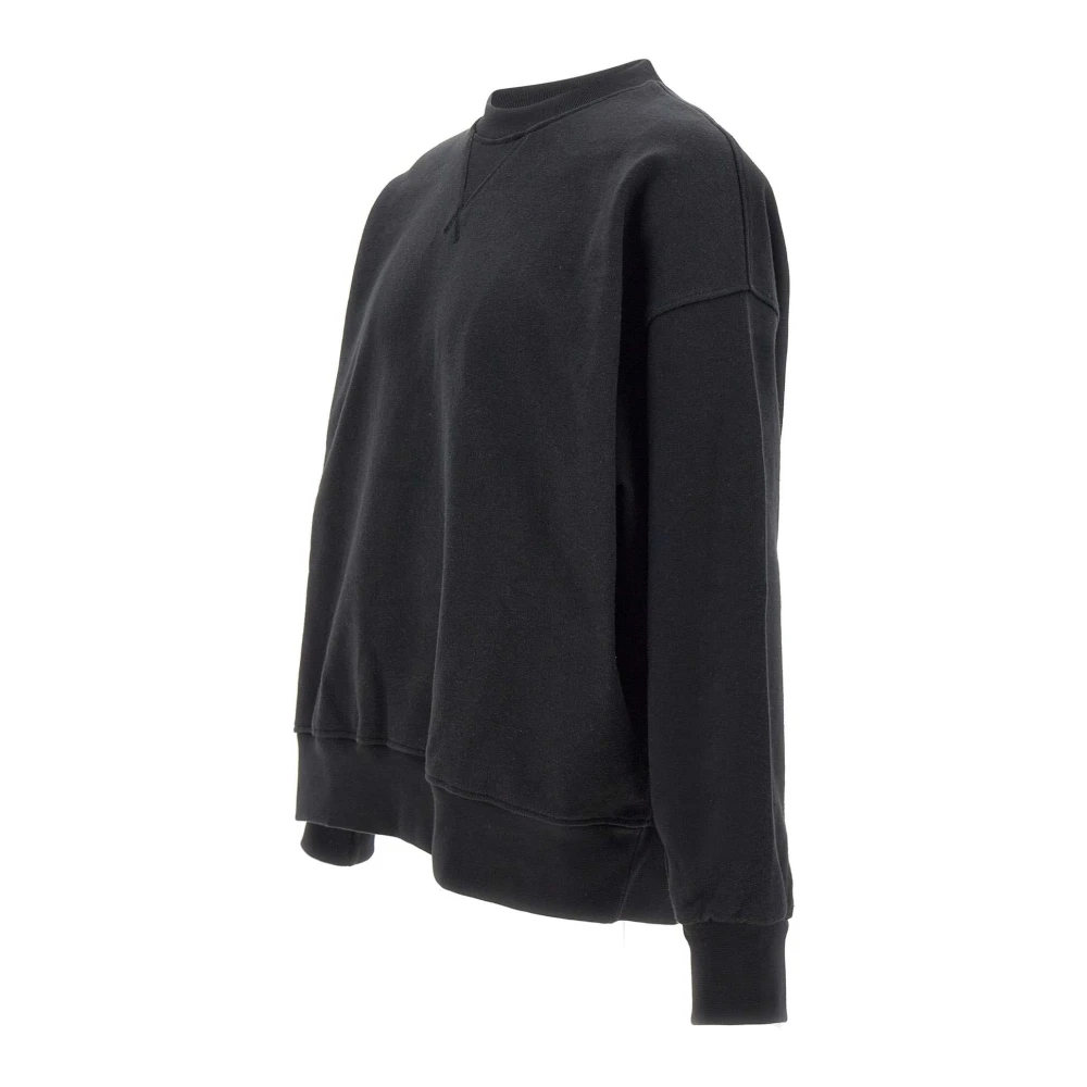 A Paper Kid Zwarte Katoenen Sweatshirt met Kralenlogo Black Heren