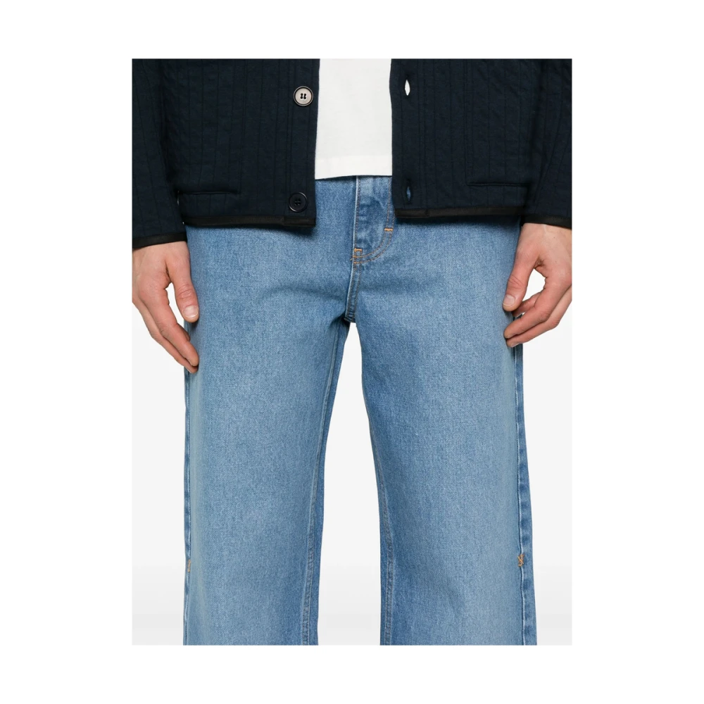 Daily Paper Blauwe Denim Jeans met Klassieke Stijl Blue Heren