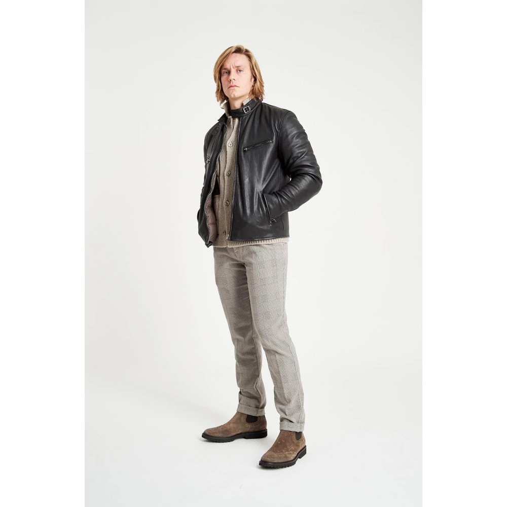 Stewart Rush NUV-Omega Lamb Wash Jas Black Heren
