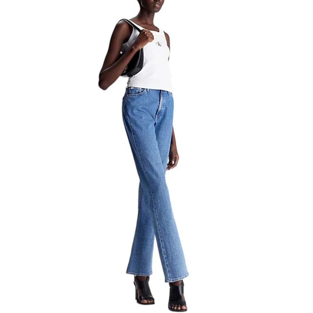 Calvin Klein Authentieke Bootcut Denim Jeans Blue Dames
