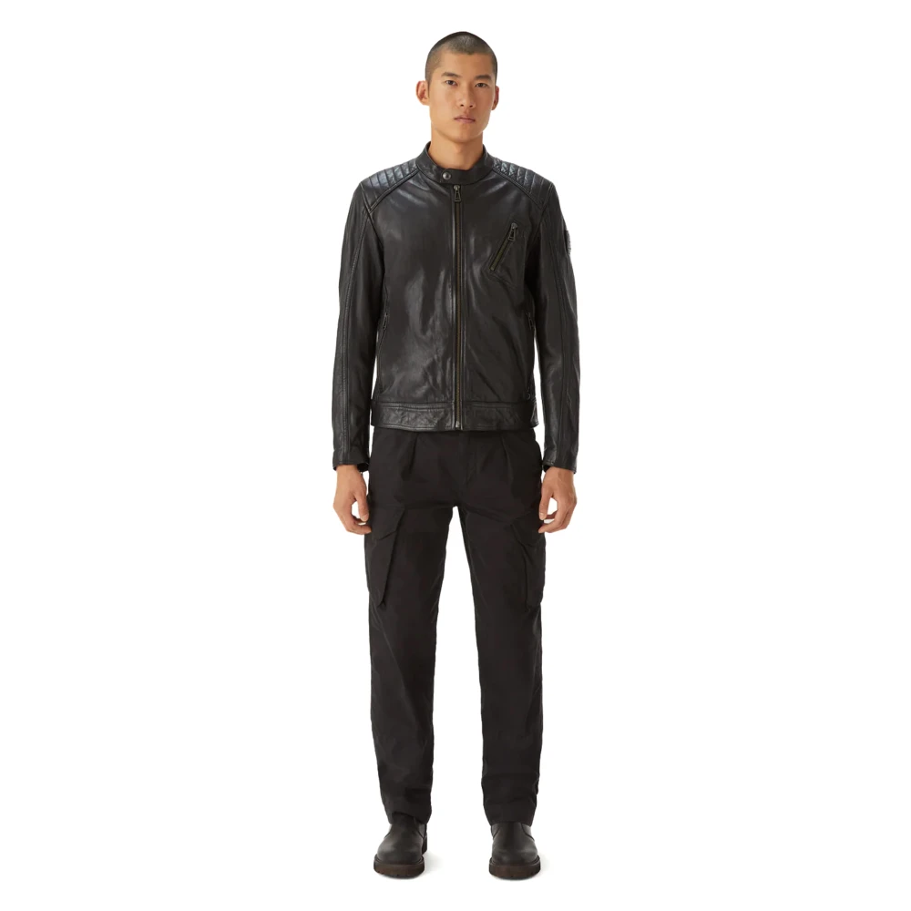 Belstaff V Racer Leren Jas Zwart Black Heren