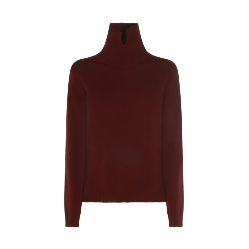 Jil Sander Turtleneck Jumper - Female - Turtlenecks - Brown - 2XL - Knitwear
