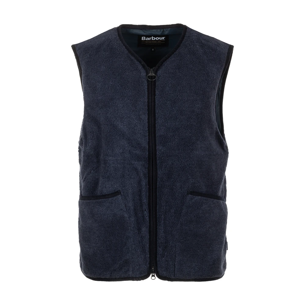 Barbour Blauwe Fleece Vest Blue Heren