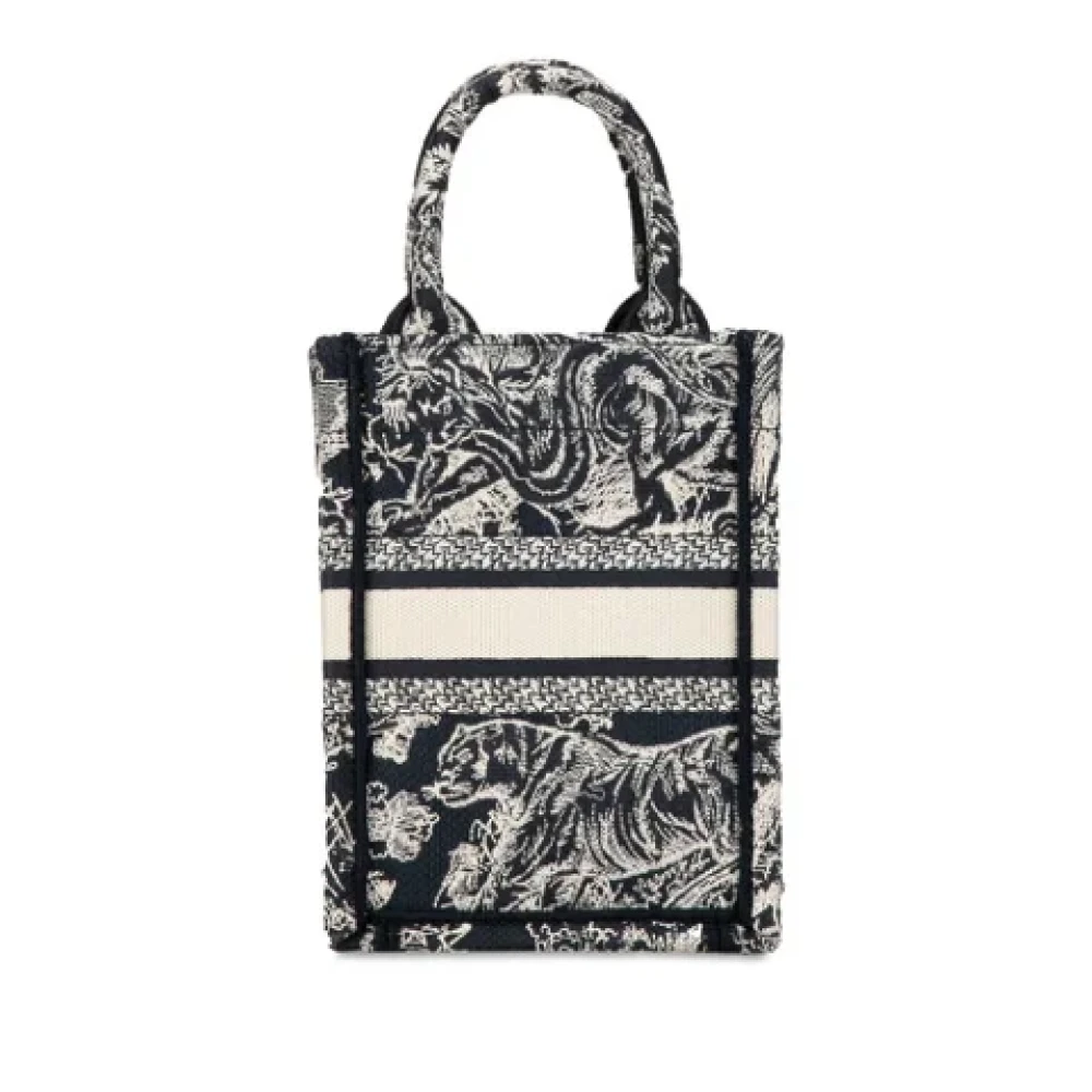 Dior Vintage Pre-owned Fabric handbags Blue Dames