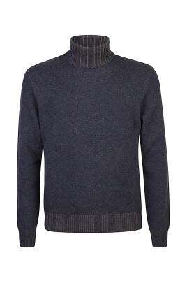 blue-knit-sweater-high-neck