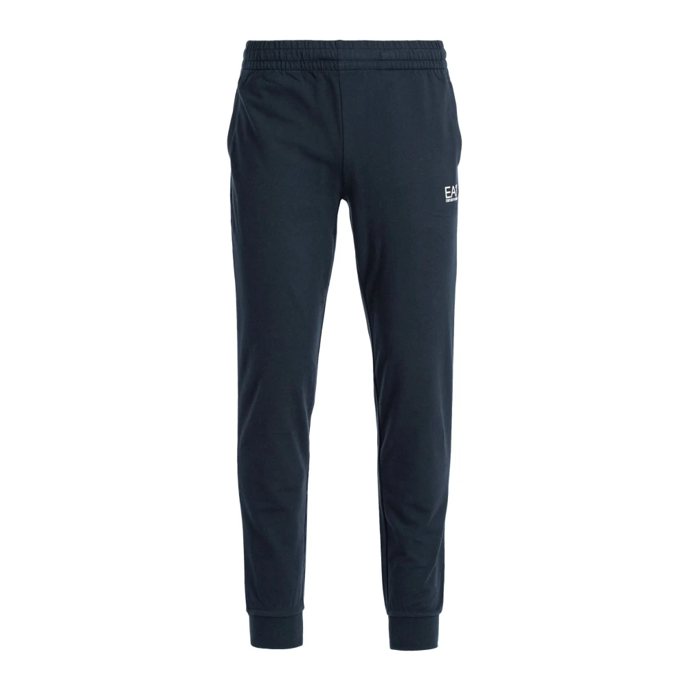 Emporio Armani Ea7 Men's Blue Sweatpants, Xs, Dark Slim Fit Trousers