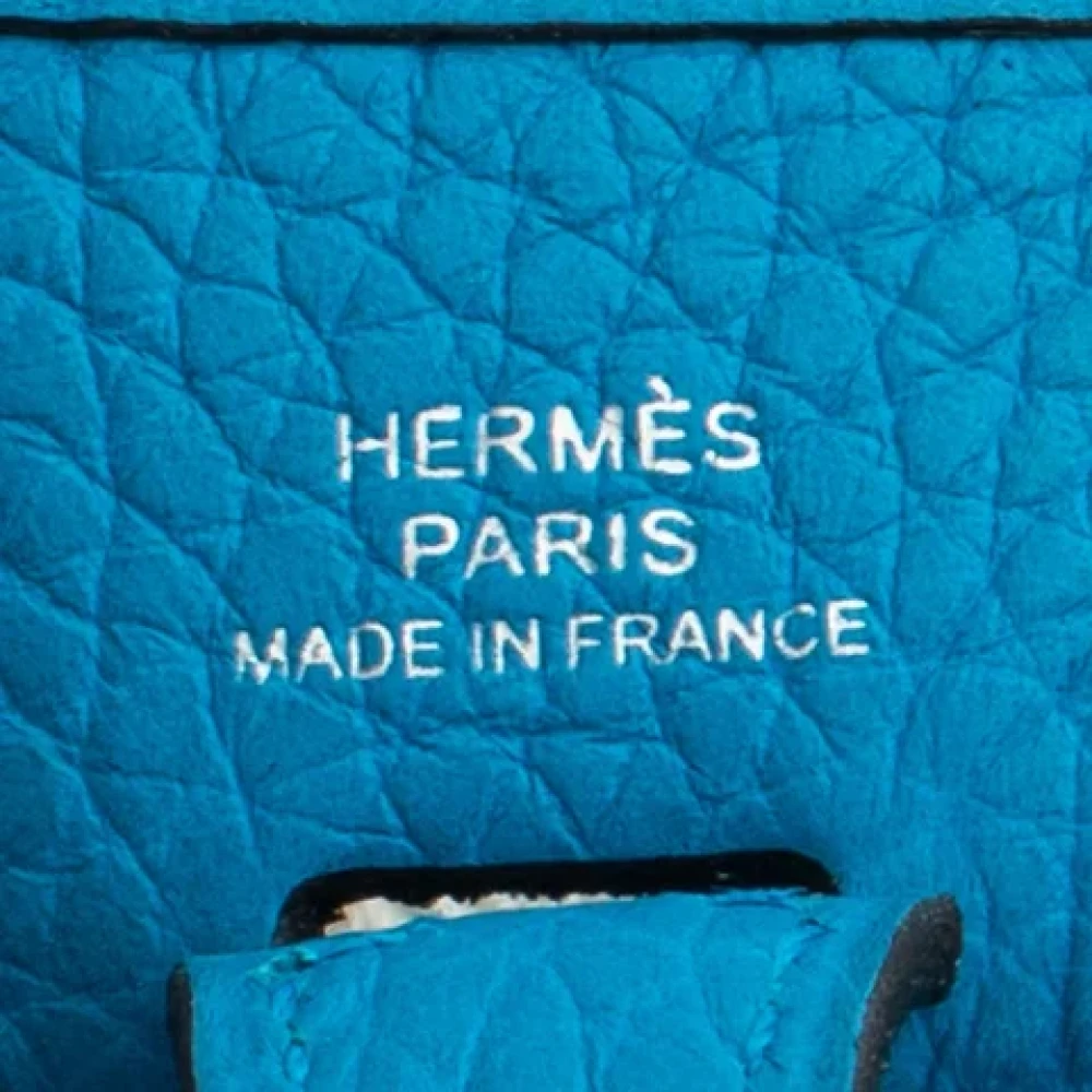 Hermès Vintage Pre-owned Leather shoulder-bags Blue Dames