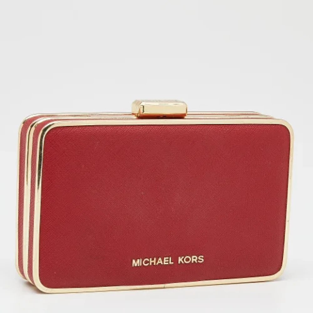 Michael Kors Pre-owned Leather clutches Red Dames