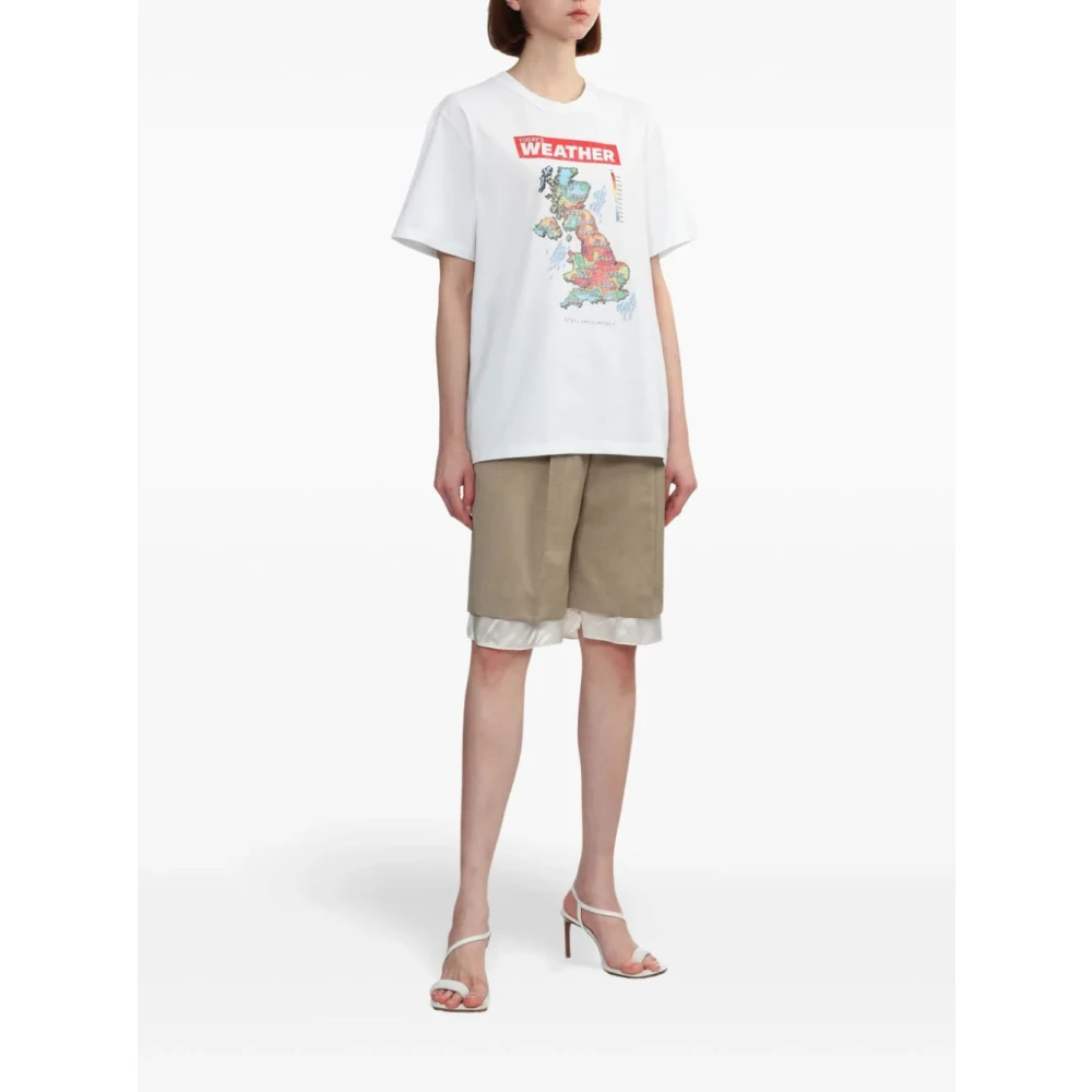 Stella Mccartney Witte Grafische T-shirts en Polos White Dames