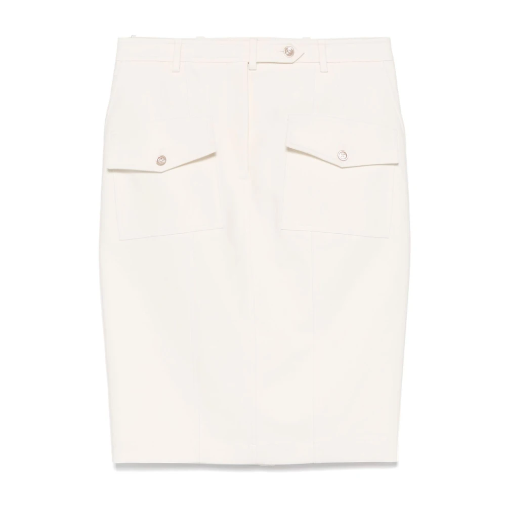 Tom Ford Beige Rok met Achtersplit Beige Dames
