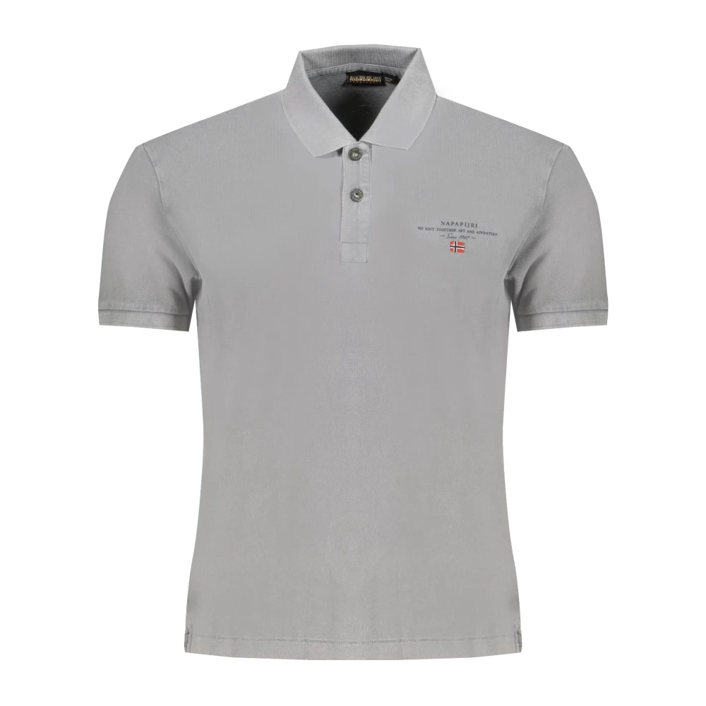 Napapijri Grijze Polo Shirt voor Mannen Gray Heren