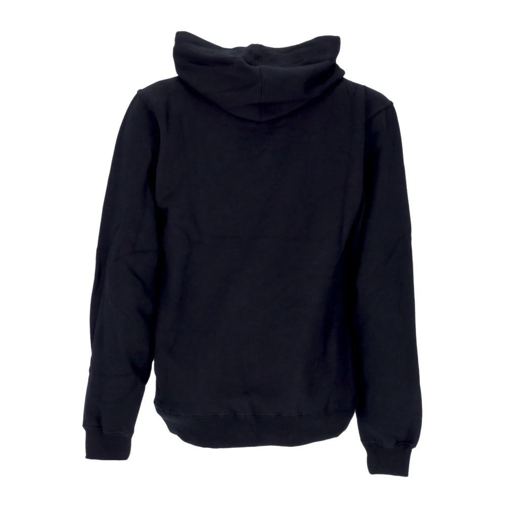 ES Zwarte Fleece Hoodie met Kangaroezak Black Heren