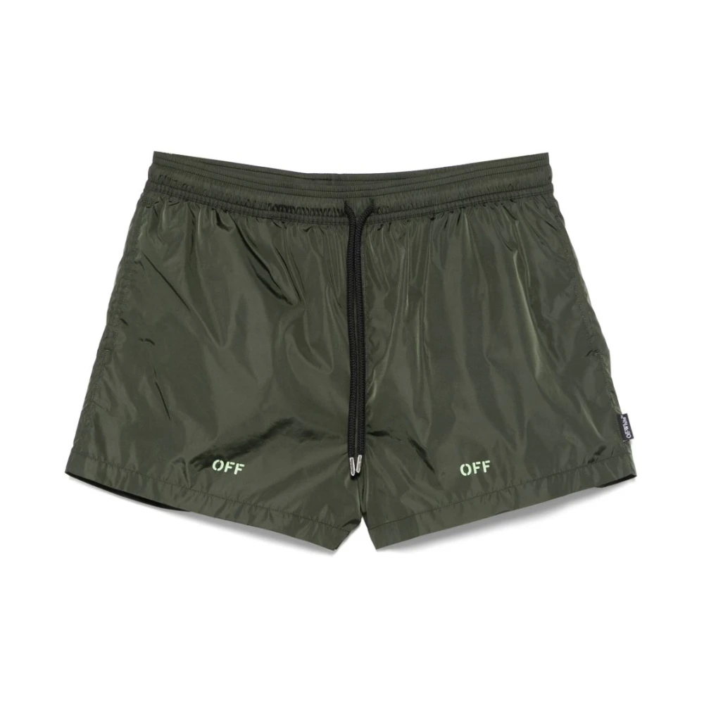 Off White Groene zwemshorts voor heren Green Heren