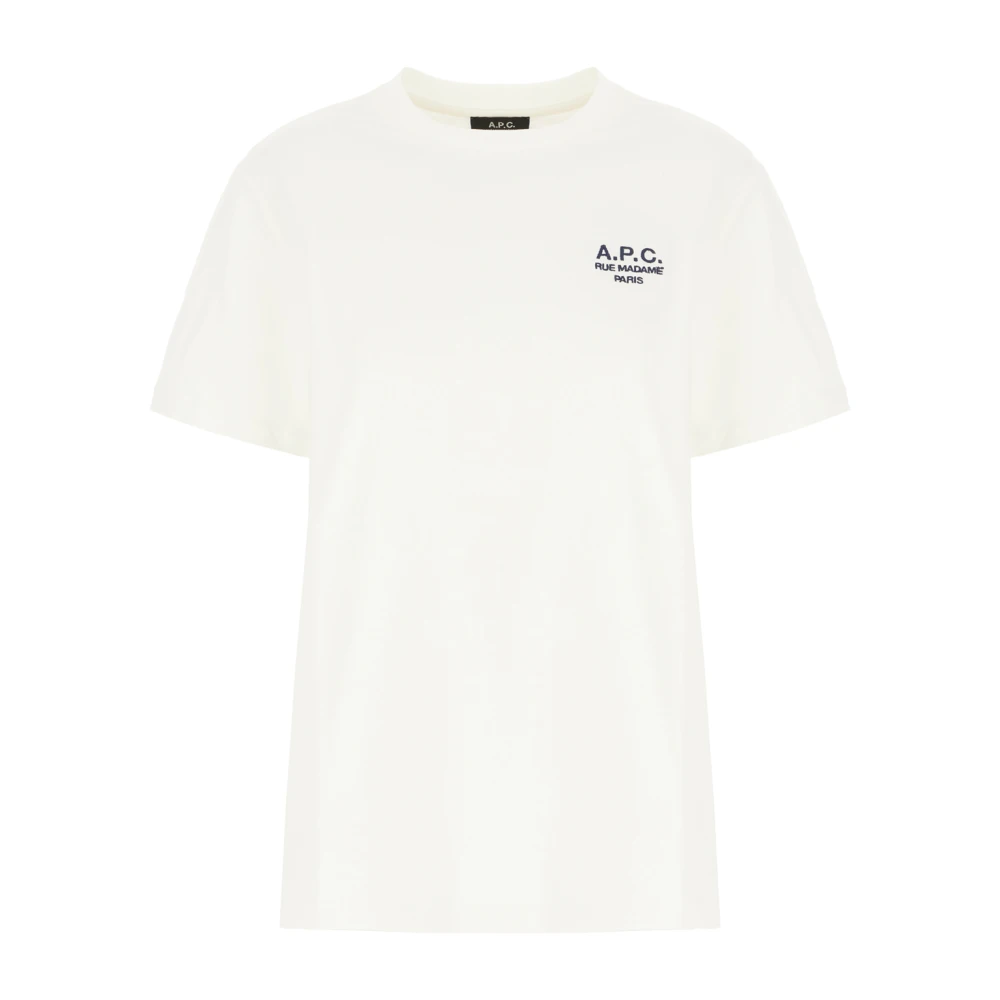 A.p.c. Casual Katoenen T-Shirt White Dames