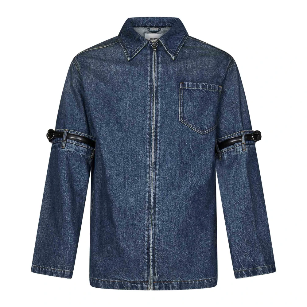 Coperni Blauwe Denimjas met Open Elleboogontwerp Blue Heren