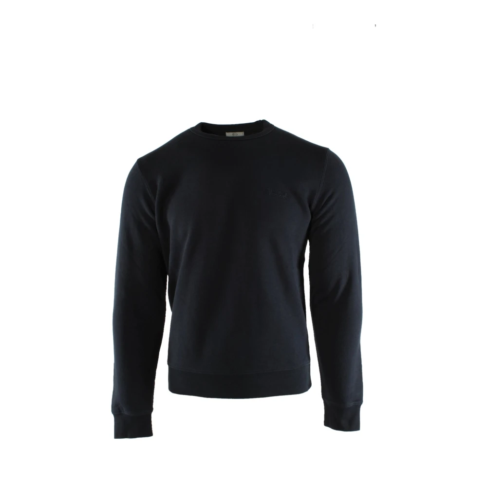 Woolrich Blauwe Katoen-Polyester Trui Blue Heren
