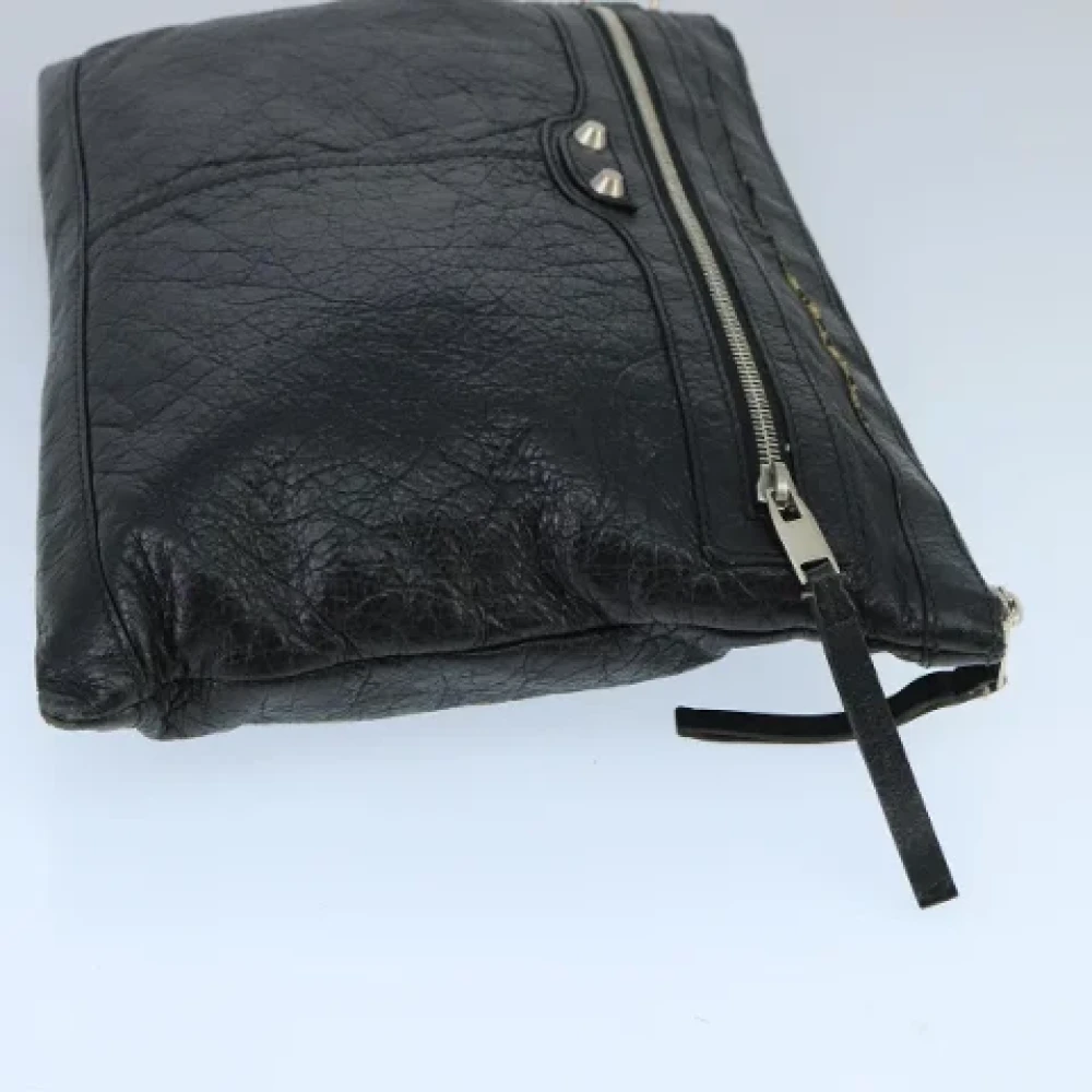 Balenciaga Vintage Pre-owned Leather clutches Black Dames