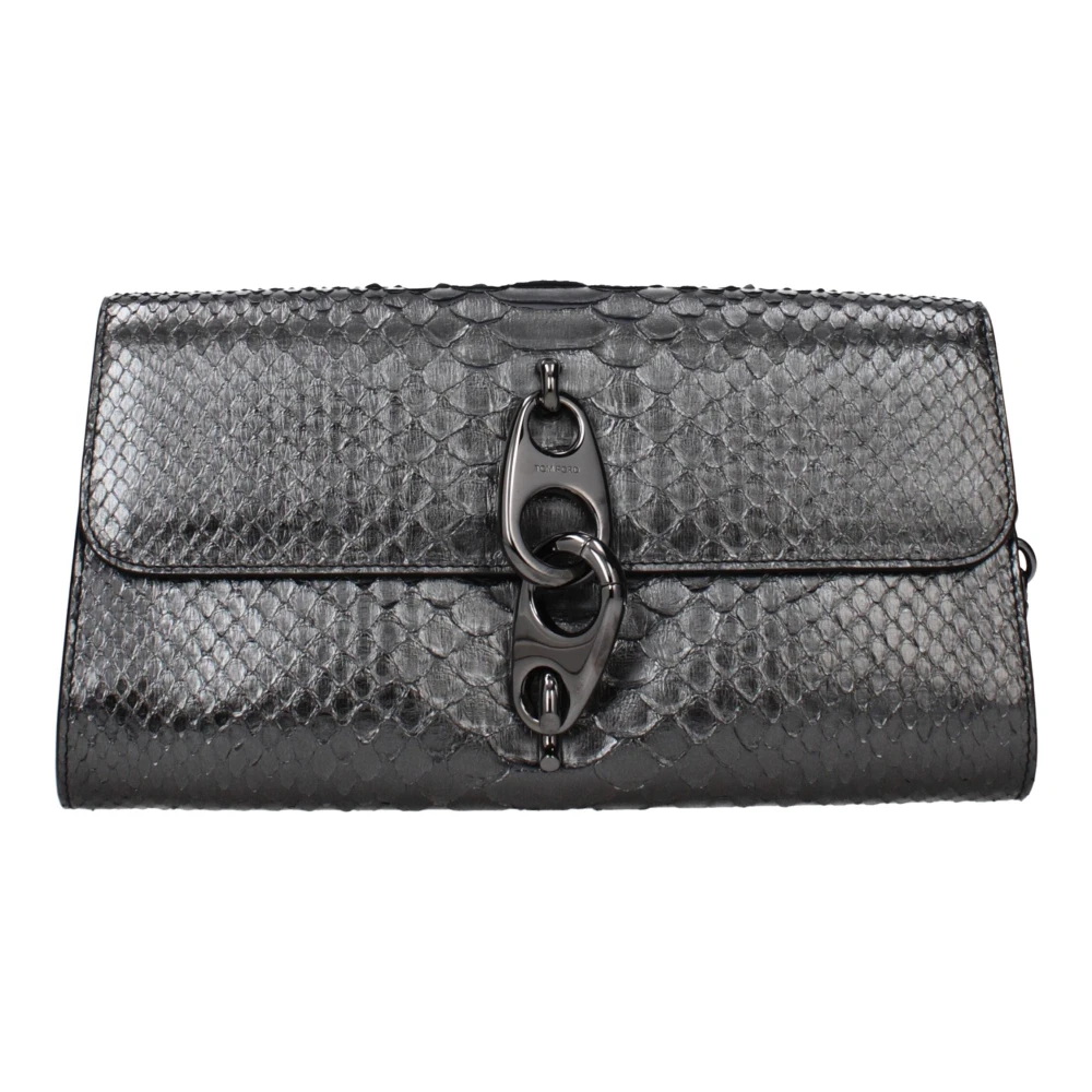 Tom Ford Women's Gray Skin Clutch Bag