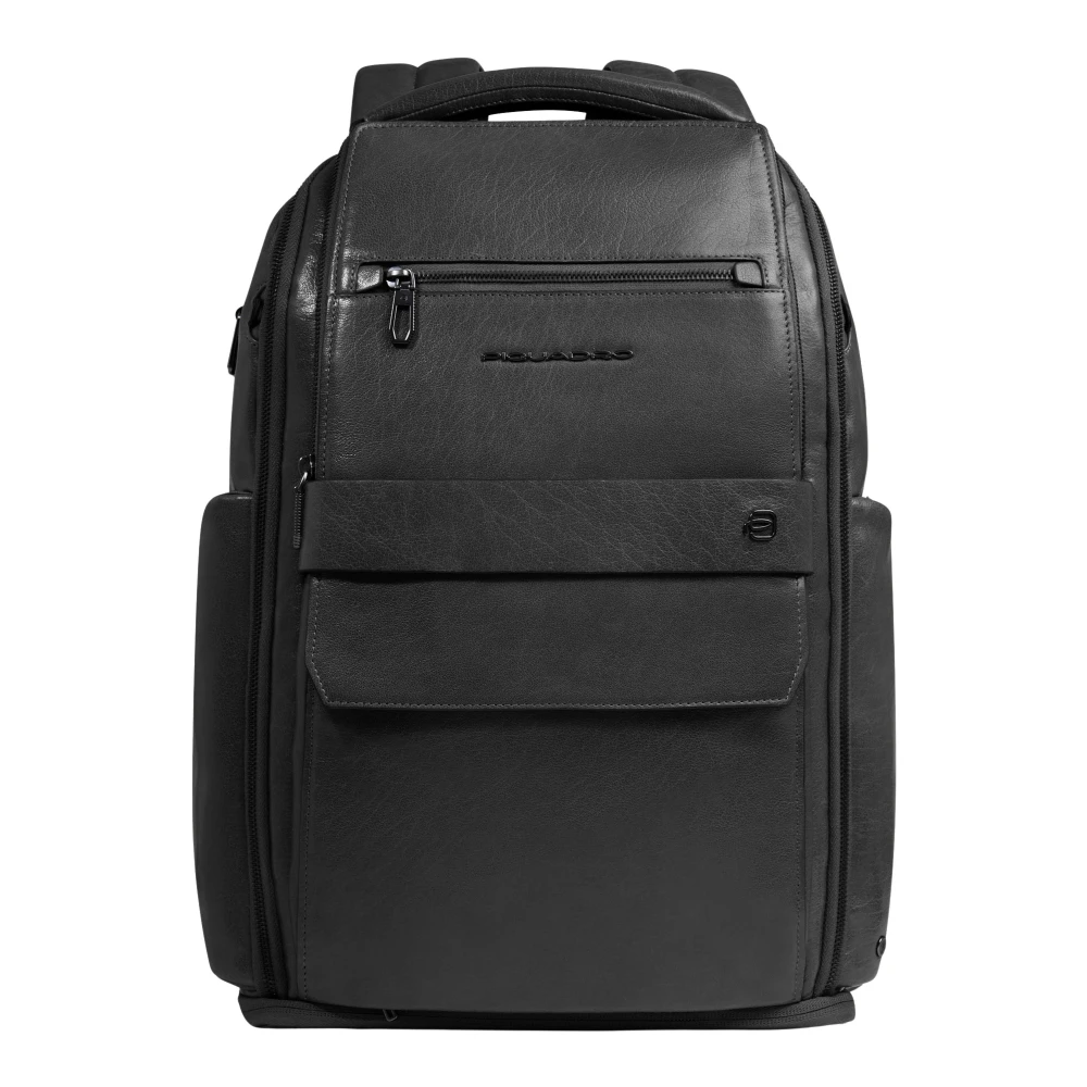 Piquadro Herren Schwarz Commute Rucksack