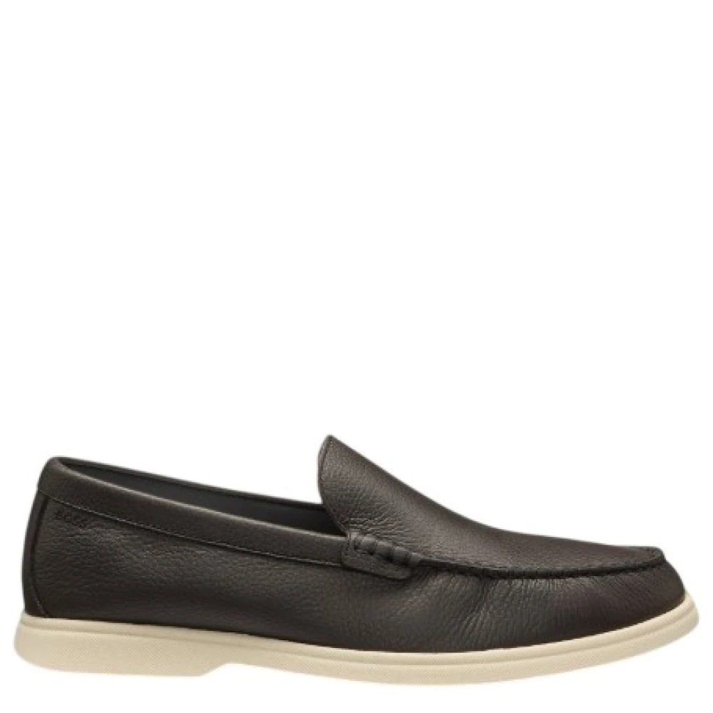 Hugo Men's Brown Loafers, 7 Uk, Sienne_mocc_tbsf