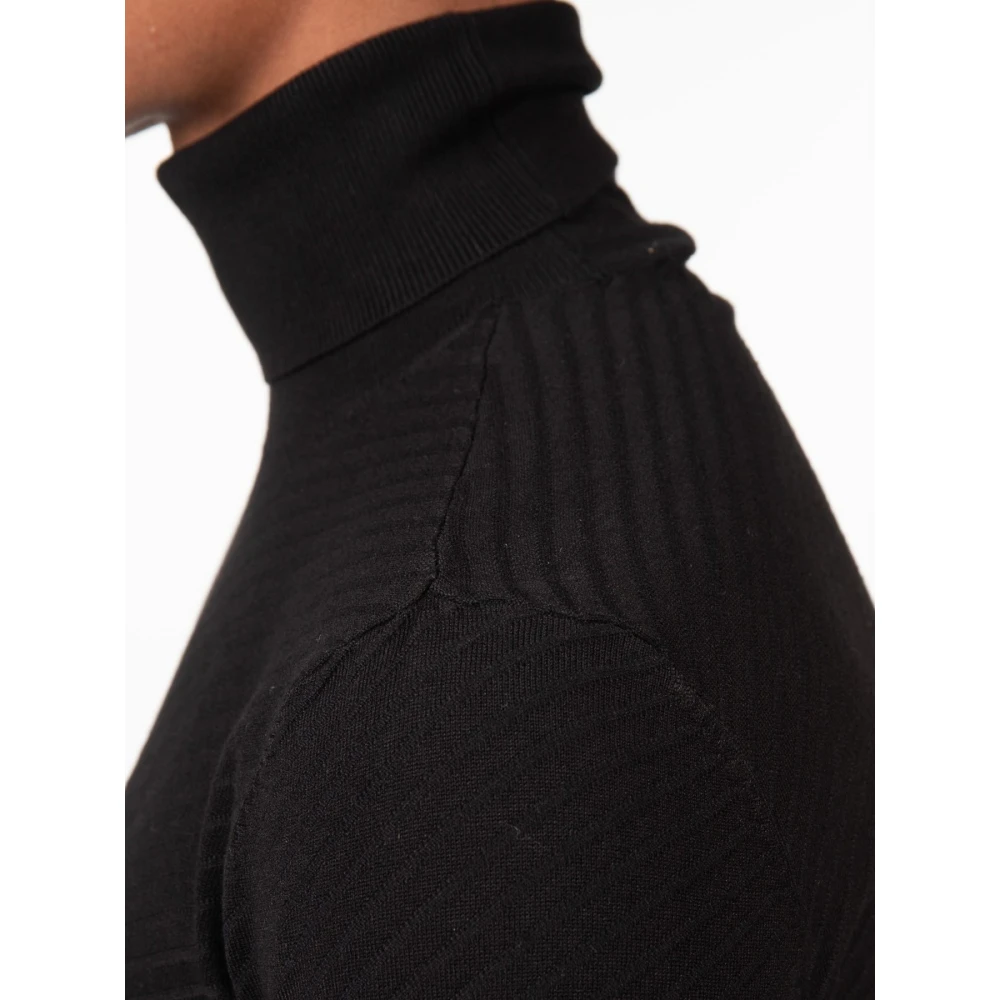 Emporio Armani Diagonaal Patroon Coltrui Black Heren