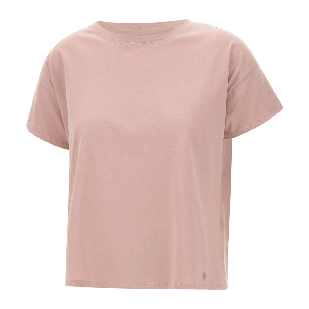Loulou Studio Zachte Roze T-shirt met Shell Logo Pink Dames