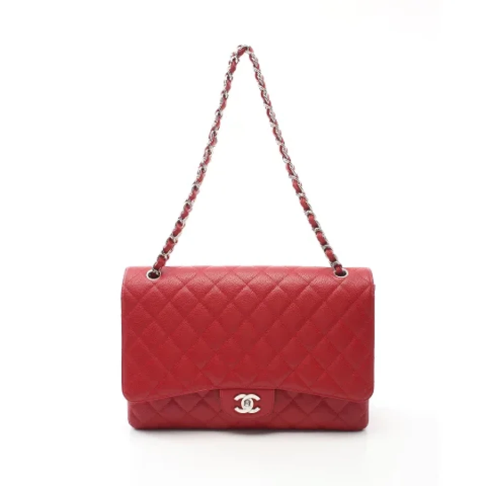 Chanel Vintage Pre-owned Fabric chanel-bags Red Dames