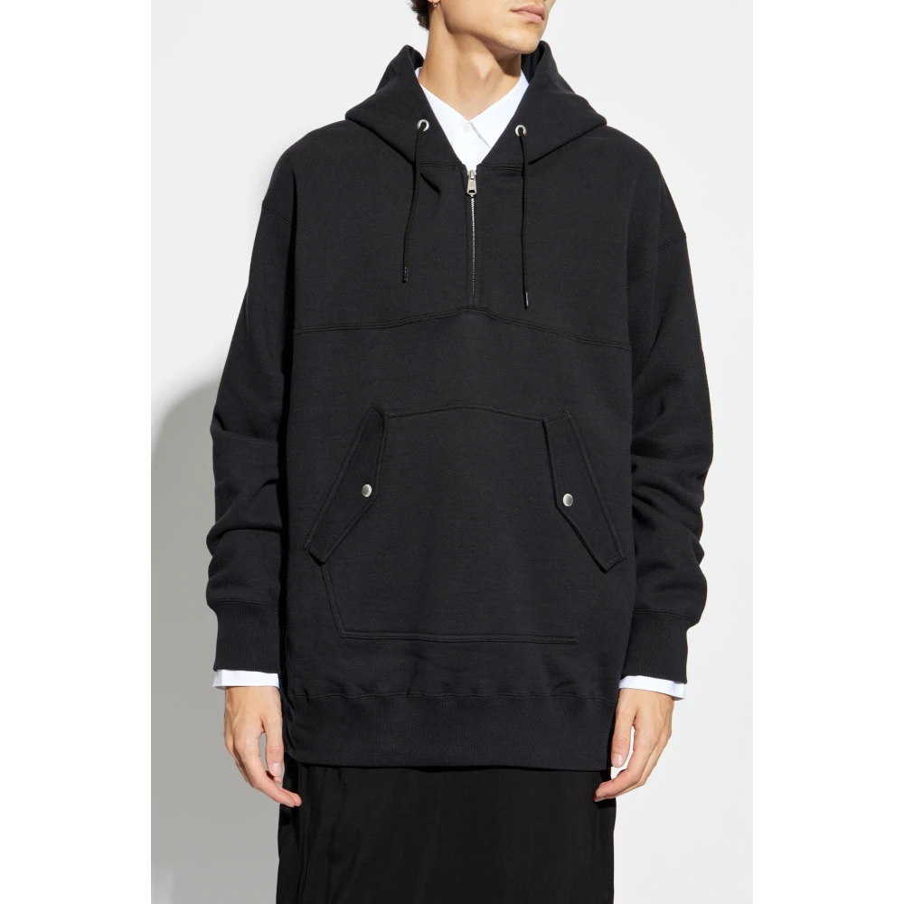 Comme des Garçons Katoenen hoodie Black Heren