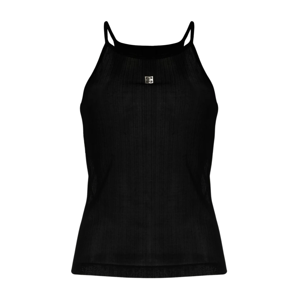 Givenchy Zwarte T-shirts & Polos voor vrouwen Aw23 Black Dames
