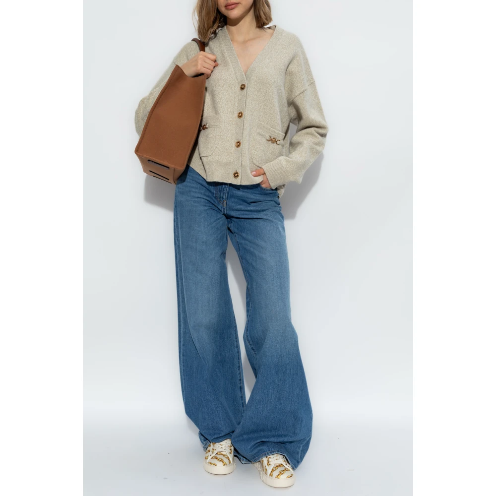 Versace Wollen Vest Beige Dames