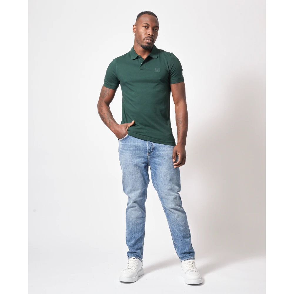 Hugo Boss Groene Polo Passenger Korte Mouw Green Heren