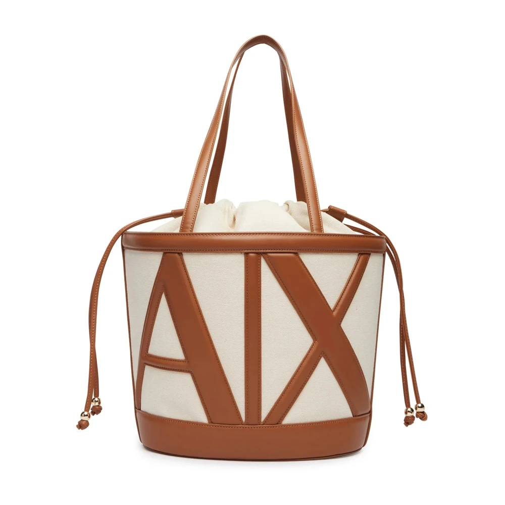 Armani Exchange Women's Brown Shopper Bag - Bucket Bags - One Size - Bags