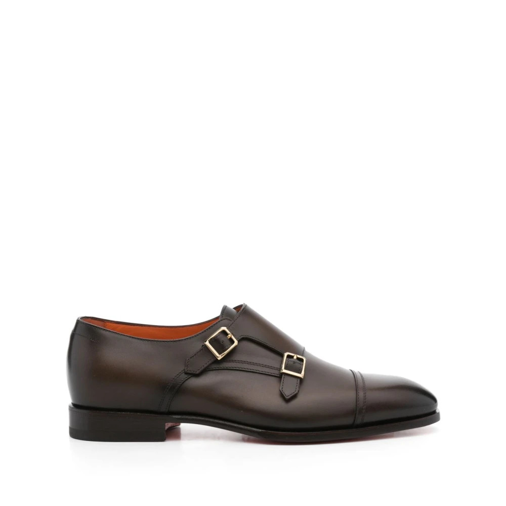 Santoni Bruna Läderskor Brown, Herr