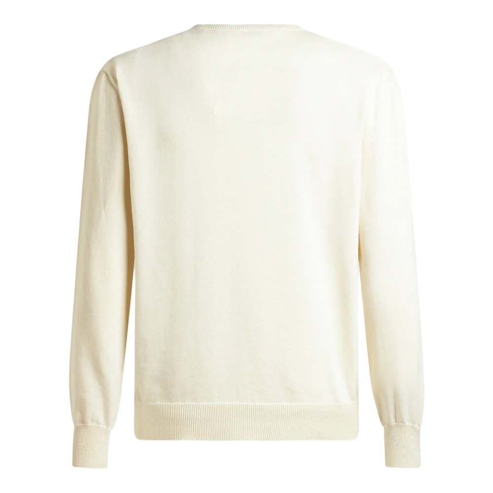 ETRO Ivoor Trui met Openwerk Patroon Beige Heren