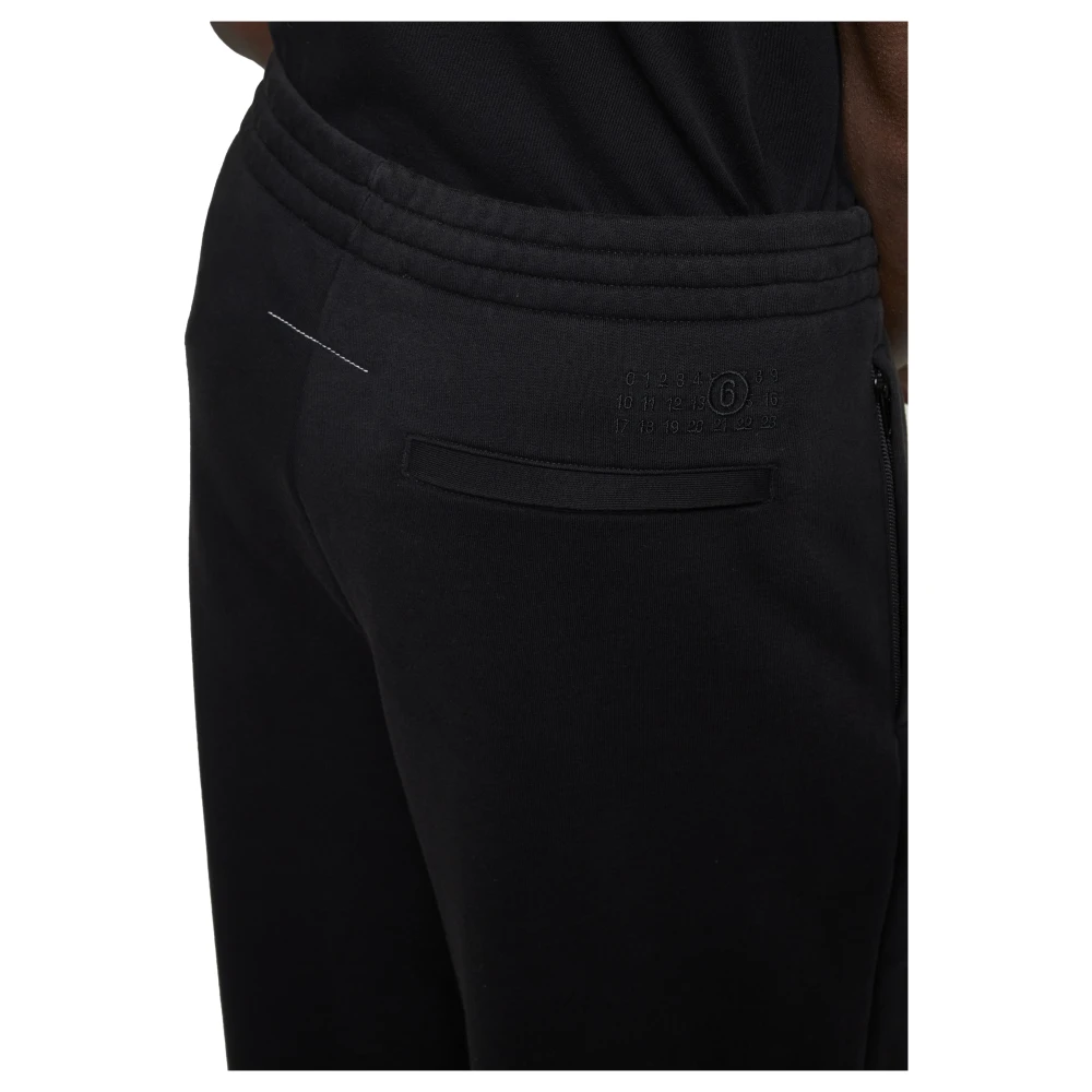 MM6 Maison Margiela Wijde Broek Black Heren