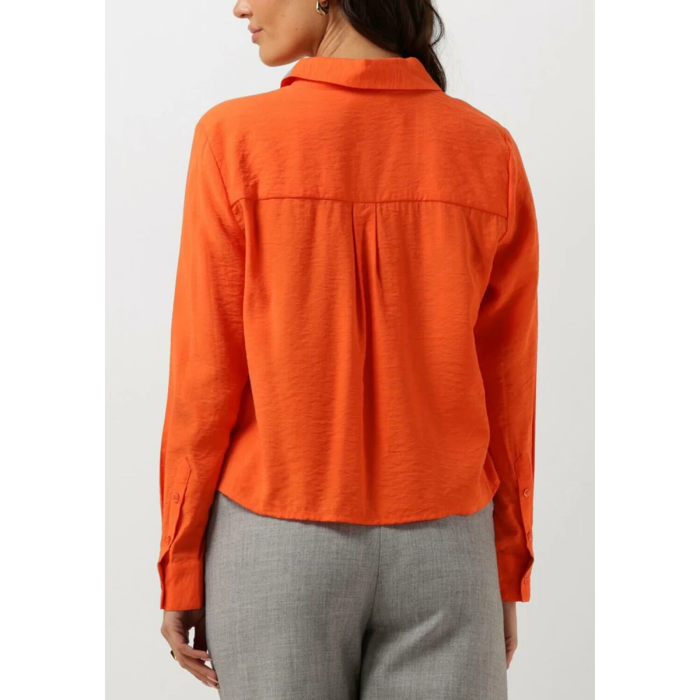 Modström Oranje Blouse: Stijlvol en Elegant Orange Dames