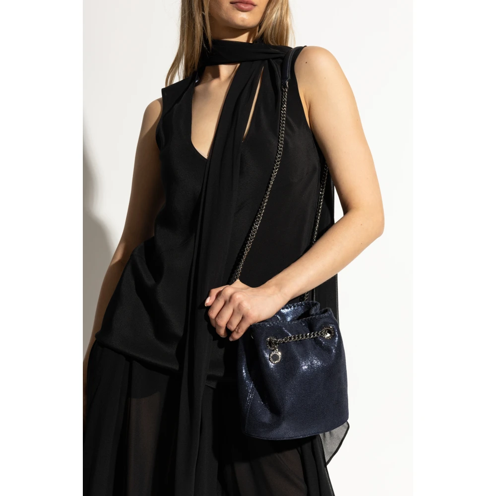 Stella Mccartney Eco Shiny schoudertas Blue Dames
