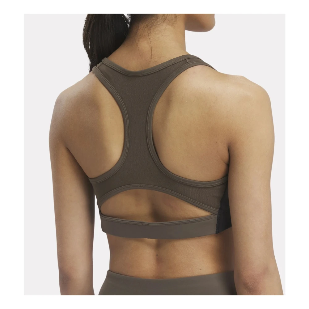 Reebok Racer Bra Luxe Stijl Beige Dames