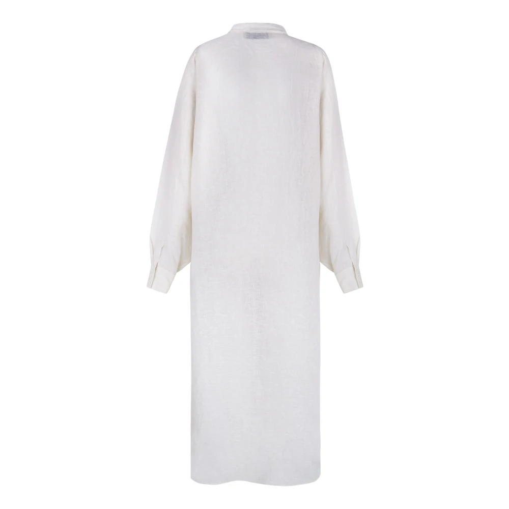 Cortana Katoenen Voile Overhemdjurk White Dames