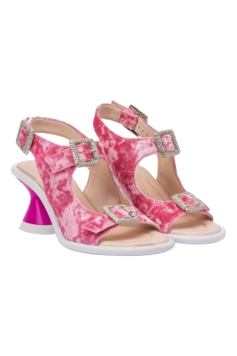 Elegant Leather High Heel Sandals