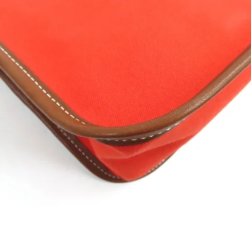 Hermès Vintage Pre-owned Cotton clutches Orange Dames