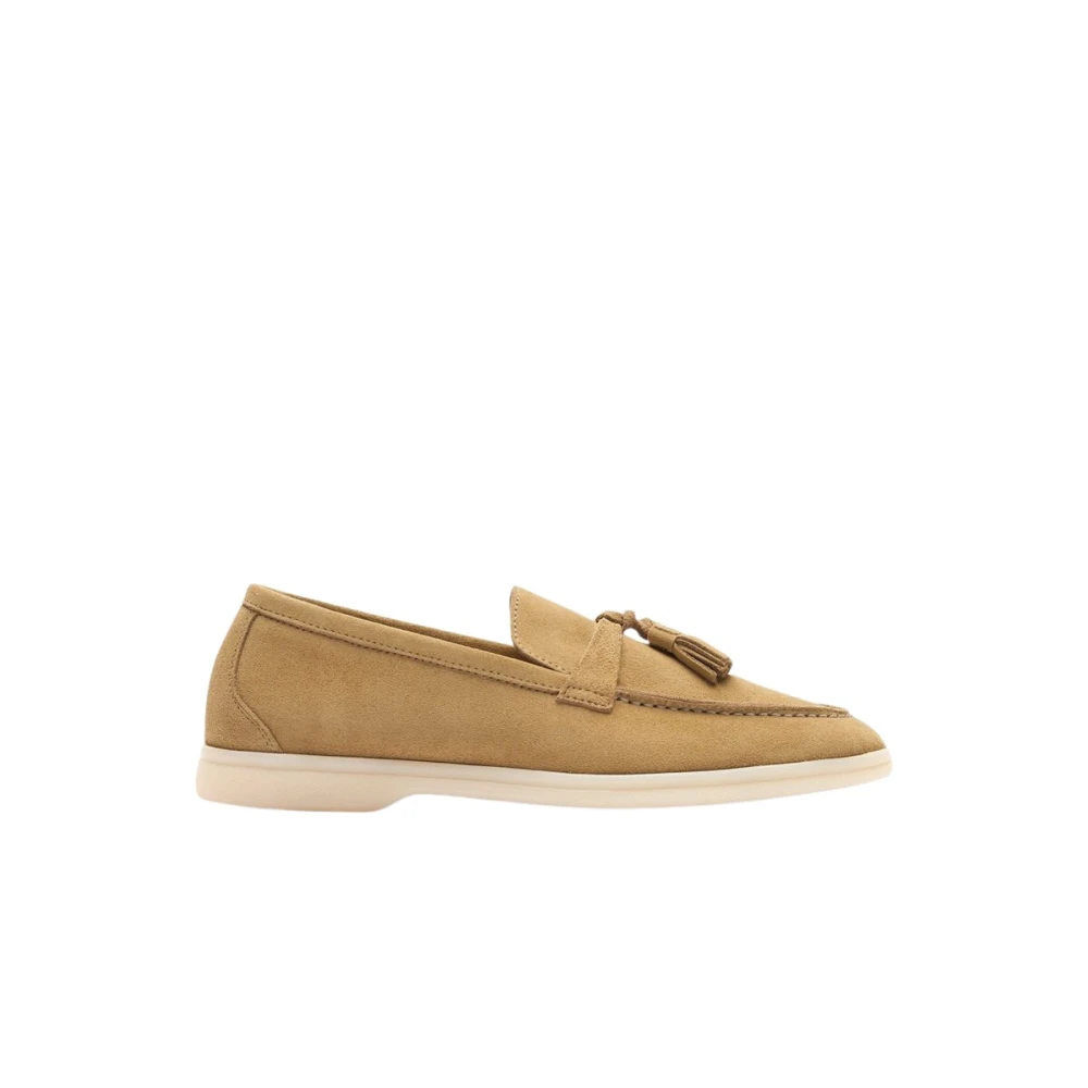 Scarosso Women's Beige Loafers, 7 Uk, Leandra Loafers